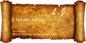 Liptay Jella névjegykártya